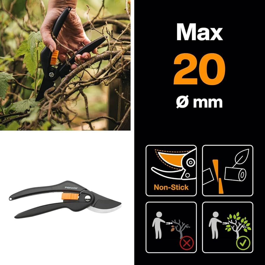 Fiskars Bypass-Gartenschere P26 SingleStep